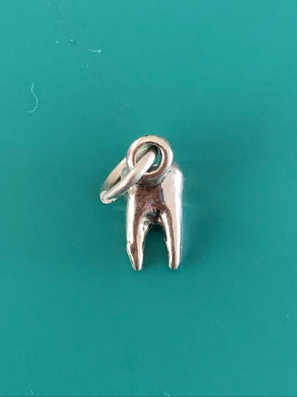 Tooth Sterling Silver Jewelry Charm #dentist